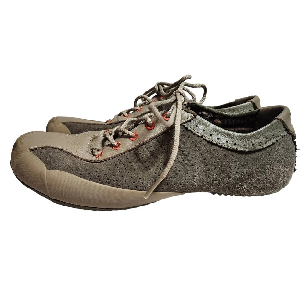 Teva 'Keagan Mush' Outdoor Trail Walking‎ Shoes. Green Leather. Women's 7